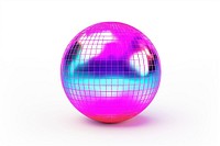 Metalic Disco ball sphere purple disco. AI generated Image by rawpixel.