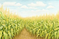 Corn field agriculture. AI generated Image by rawpixel.