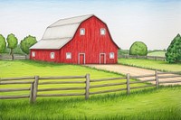 Farm barn architecture outdoors. AI generated Image by rawpixel.