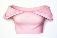 Off shoulder shirt pink white background simplicity. AI generated Image by rawpixel.