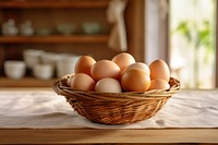 Eggs basket food container. AI generated Image by rawpixel.