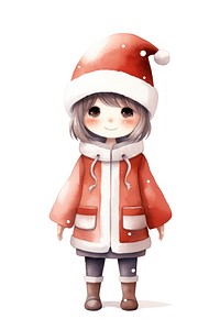 PNG Santa Claus cute white background representation. AI generated Image by rawpixel.