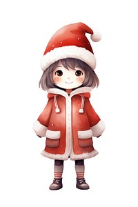 Santa Claus coat cute white background. AI generated Image by rawpixel.