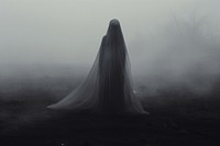 Ghost outdoors nature black. AI generated Image by rawpixel.