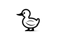 Duck animal white black. AI generated Image by rawpixel.