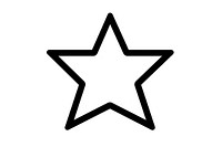 Star symbol black white. AI generated Image by rawpixel.