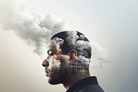 Engineer man with pollution air photography portrait adult. AI generated Image by rawpixel.
