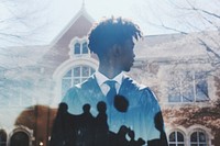 A student graduation at school photography portrait adult. AI generated Image by rawpixel.