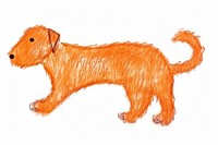 Dog terrier drawing animal. AI generated Image by rawpixel.