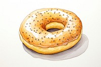 Donut bagel bread food. 