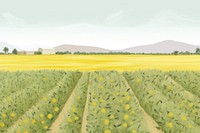 Lemon farm landscape background. AI generated Image by rawpixel.