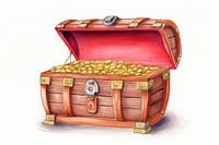 Treasure chest treasure container furniture. AI generated Image by rawpixel.