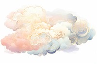 One auspicious cloud backgrounds pattern art. AI generated Image by rawpixel.