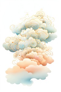 One auspicious cloud pattern nature backgrounds. AI generated Image by rawpixel.