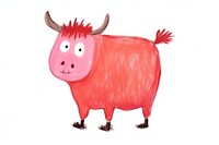Drawing animal mammal pig. AI generated Image by rawpixel.