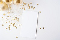 Festive message confetti paper celebration. AI generated Image by rawpixel.