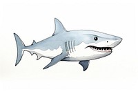 Shark cartoon animal sketch. AI generated Image by rawpixel.
