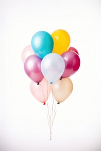 Ballons balloon white background anniversary. AI generated Image by rawpixel.