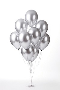 Ballons balloon silver white. AI generated Image by rawpixel.