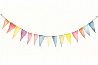 Ribbon banner line white background clothesline celebration. AI generated Image by rawpixel.