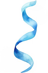 Spiral blue line ribbon white background turquoise abstract. AI generated Image by rawpixel.