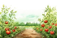 Tomato plants field outdoors food art. AI generated Image by rawpixel.