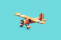 Cute Biplane biplane aircraft airplane. AI generated Image by rawpixel.