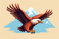 Cute eagle flying bird art. AI generated Image by rawpixel.