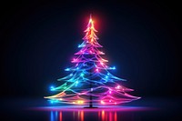 Christmas abstract light neon. AI generated Image by rawpixel.