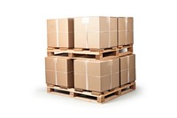 Boxes cardboard warehouse pallet. AI generated Image by rawpixel.