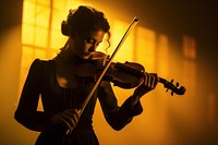 Woman playing violin entertainment concentration performance. AI generated Image by rawpixel.