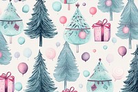 Christmas Hand drawn balloon pattern. AI generated Image by rawpixel.