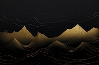 Mountain landscape nature gold. AI generated Image by rawpixel.