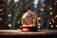 Magical snow globe christmas decoration light. AI generated Image by rawpixel.