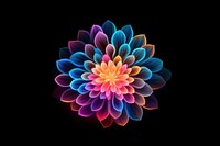 Flowers abstract glowing pattern. AI generated Image by rawpixel.
