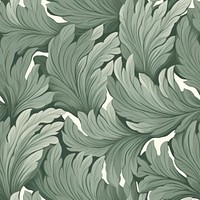 Green vintage leave pattern leaf backgrounds wallpaper. AI generated Image by rawpixel.