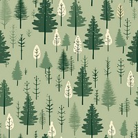 Green vintage tree pattern outdoors plant fir. AI generated Image by rawpixel.