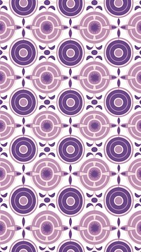 Purple vintage circle pattern backgrounds repetition abstract. AI generated Image by rawpixel.