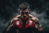 Boxing sports punching adult. AI generated Image by rawpixel.