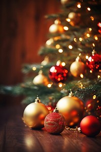 Christmas tree christmas ornament red. AI generated Image by rawpixel.
