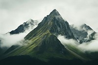 Mountain fog landscape outdoors. AI generated Image by rawpixel.