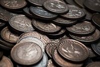 Coin texture coin money backgrounds. AI generated Image by rawpixel.