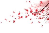 Falling blossom flower petal. AI generated Image by rawpixel.