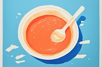 Soup spoon bowl food. AI generated Image by rawpixel.