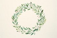 Mistletoe wreath pattern plant art. AI generated Image by rawpixel.