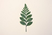Fern leaf plant herbs calligraphy. AI generated Image by rawpixel.