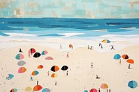 Beach backgrounds painting outdoors. AI generated Image by rawpixel.