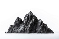 Rock mountain nature white background monochrome. AI generated Image by rawpixel.