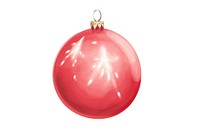 Christmas ornament white background celebration accessories. 