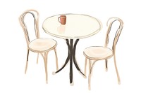 Cafe table and chairs furniture. AI generated Image by rawpixel.